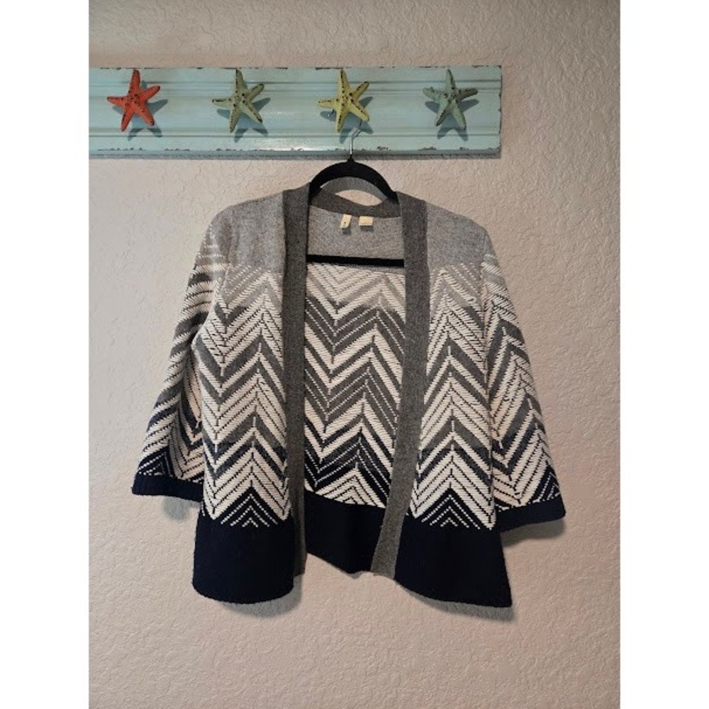 Anthro Chevron Wool Blend Cardigan